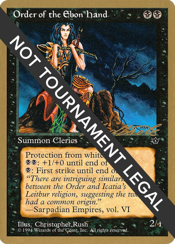 Image for Order of the Ebon Hand (Rush) - 1996 Leon Lindback (FEM) [World Championship Decks]