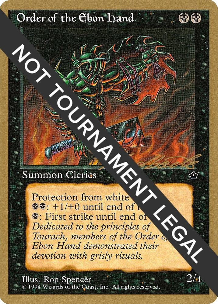 Image for Order of the Ebon Hand (Spencer) - 1996 Leon Lindback (FEM) [World Championship Decks]