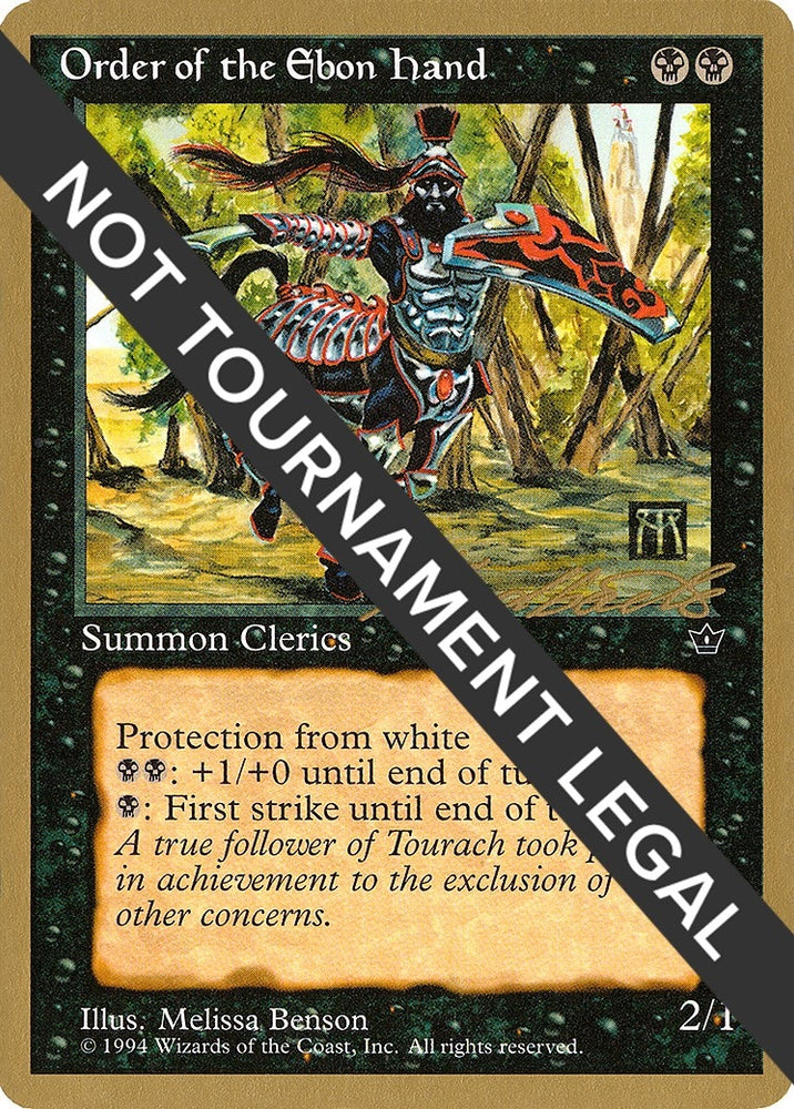 Image for Order of the Ebon Hand (Benson) - 1996 Leon Lindback (FEM) [World Championship Decks]