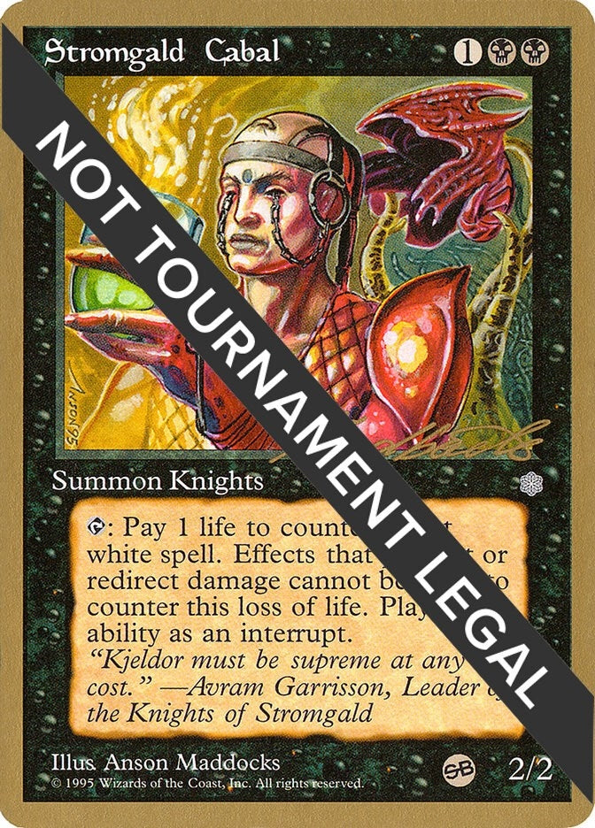 Image for Stromgald Cabal - 1996 Leon Lindback (ICE) (SB) - Magic: The Gathering