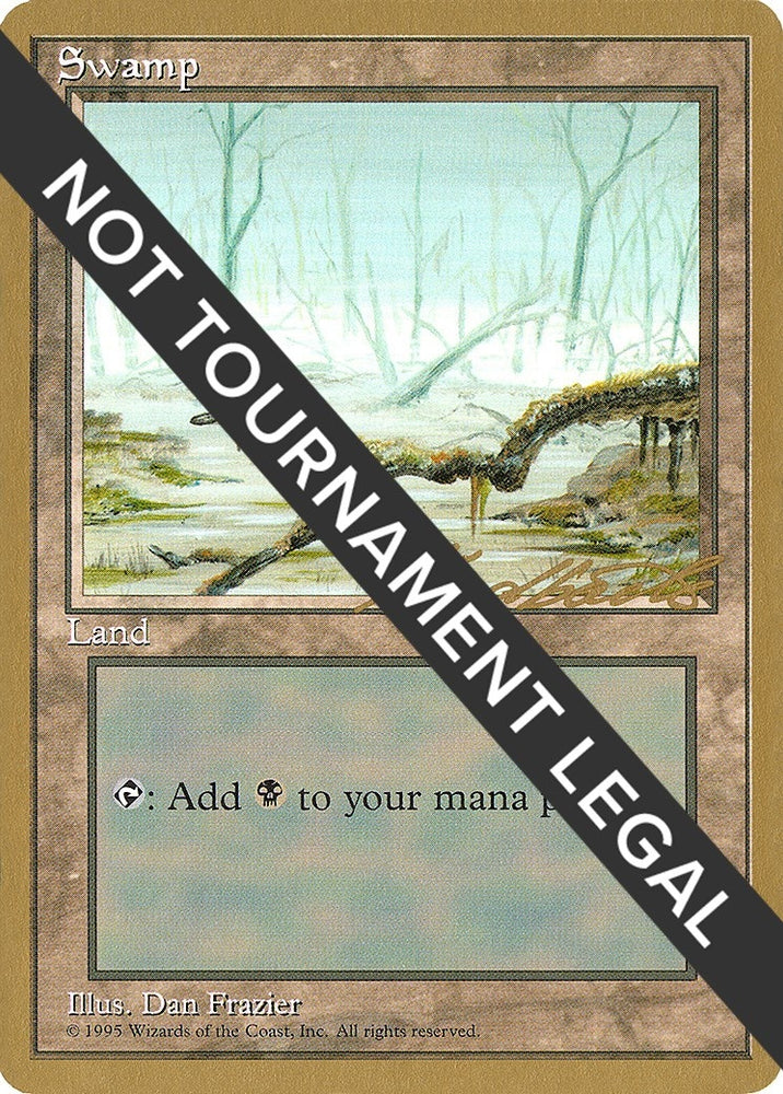 Image for Swamp (A) - 1996 Leon Lindback (4ED) [World Championship Decks]