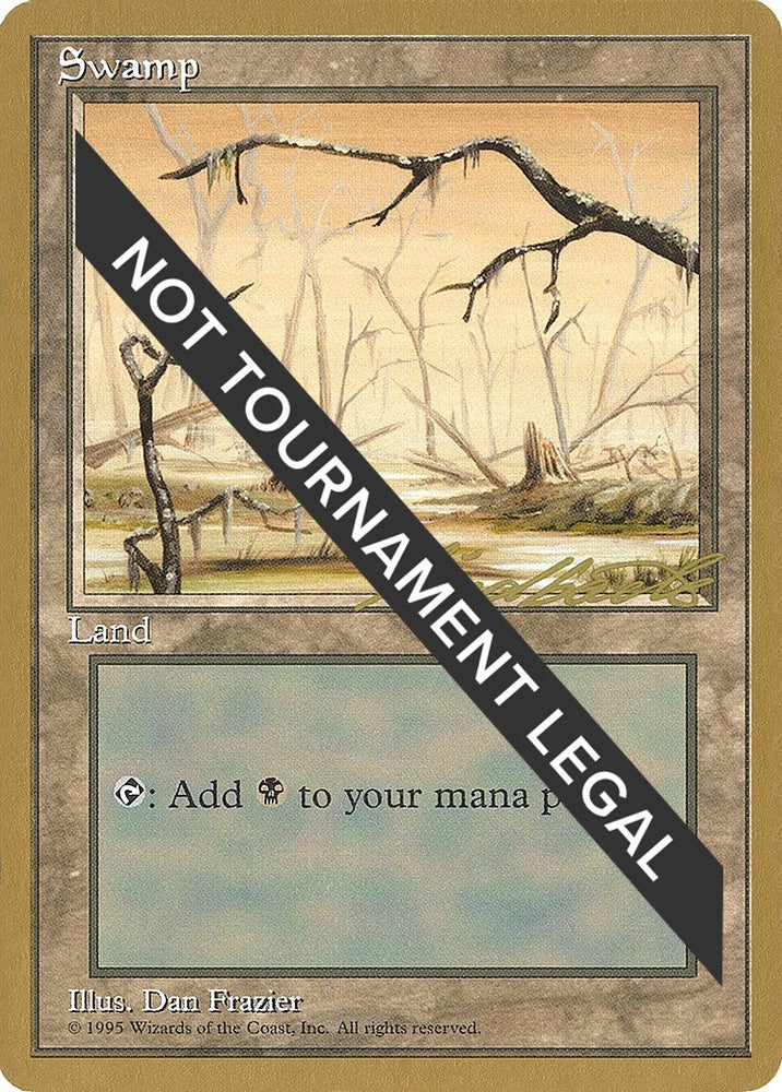 Image for Swamp (B) - 1996 Leon Lindback (4ED) [World Championship Decks]