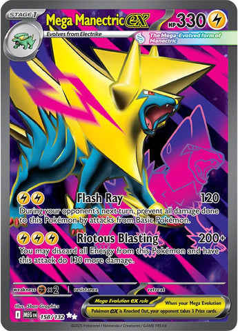 Mega Manectric ex (158/132) (ME01: Mega Evolution)