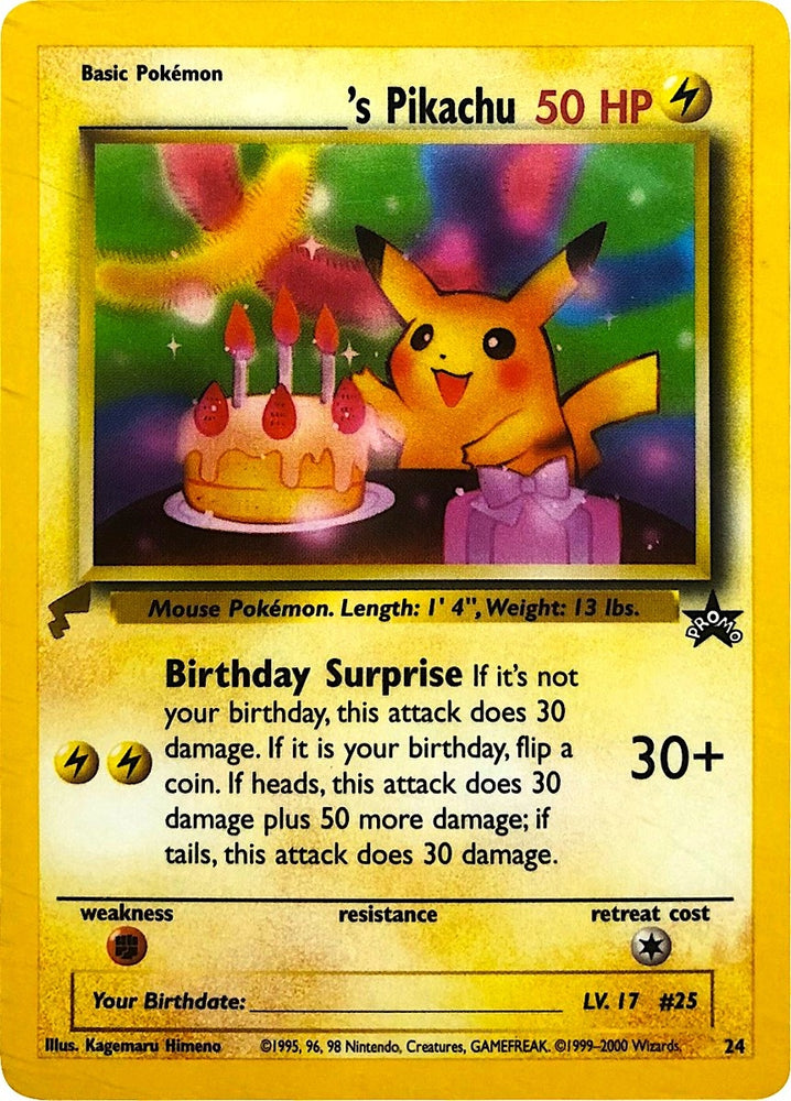 Image for ______'s Pikachu (24) [Pikachu World Collection Promos]