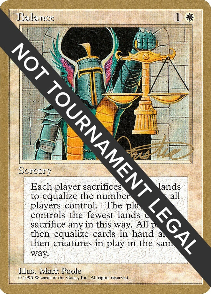 Image for Balance - 1996 Mark Justice (4ED) [World Championship Decks]