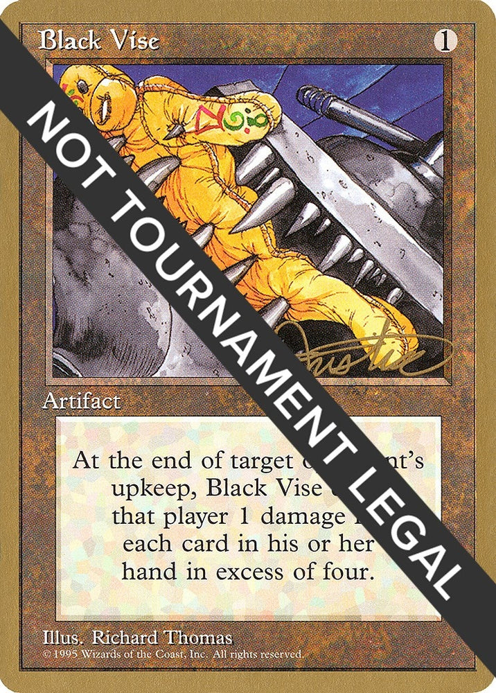 Image for Black Vise - 1996 Mark Justice (4ED) [World Championship Decks]