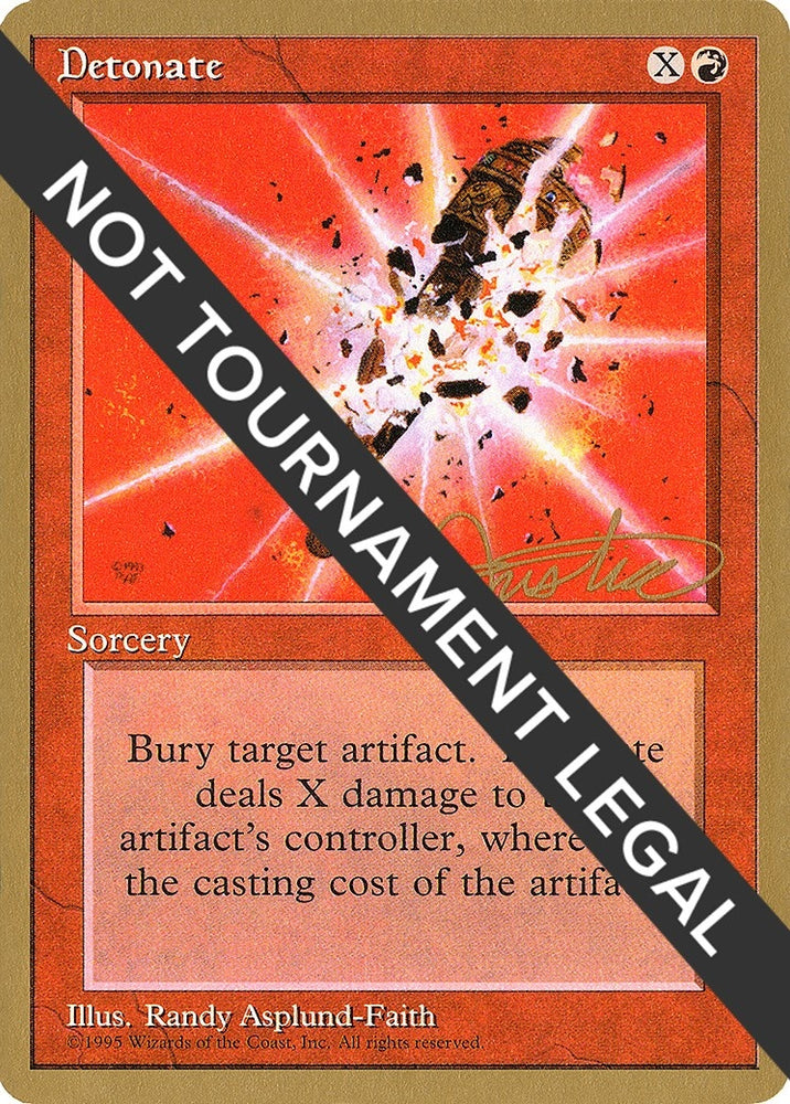 Image for Detonate - 1996 Mark Justice (4ED) [World Championship Decks]