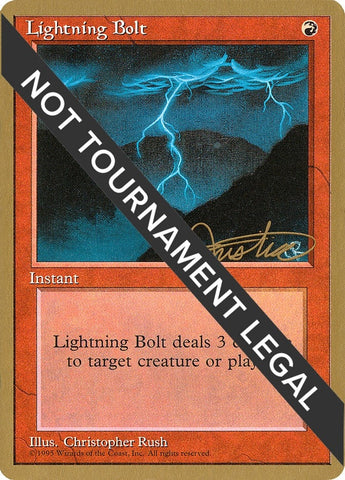 Image for Lightning Bolt - 1996 Mark Justice (4ED) [World Championship Decks]