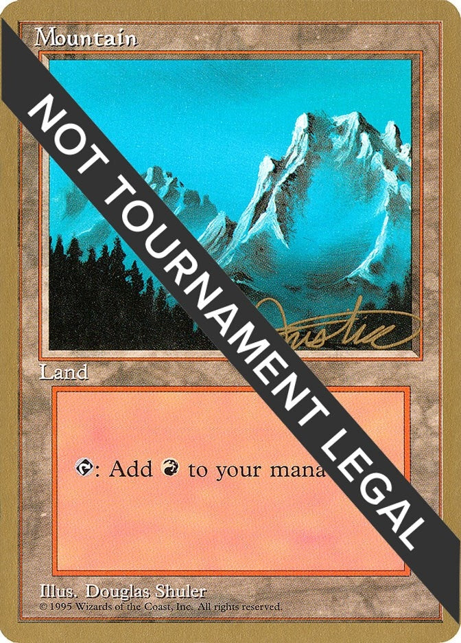 Image for Mountain (B) - 1996 Mark Justice (4ED) [World Championship Decks]