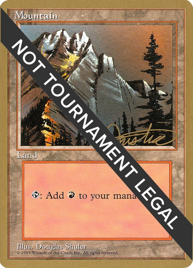 Image for Mountain (A) - 1996 Mark Justice (4ED) [World Championship Decks]