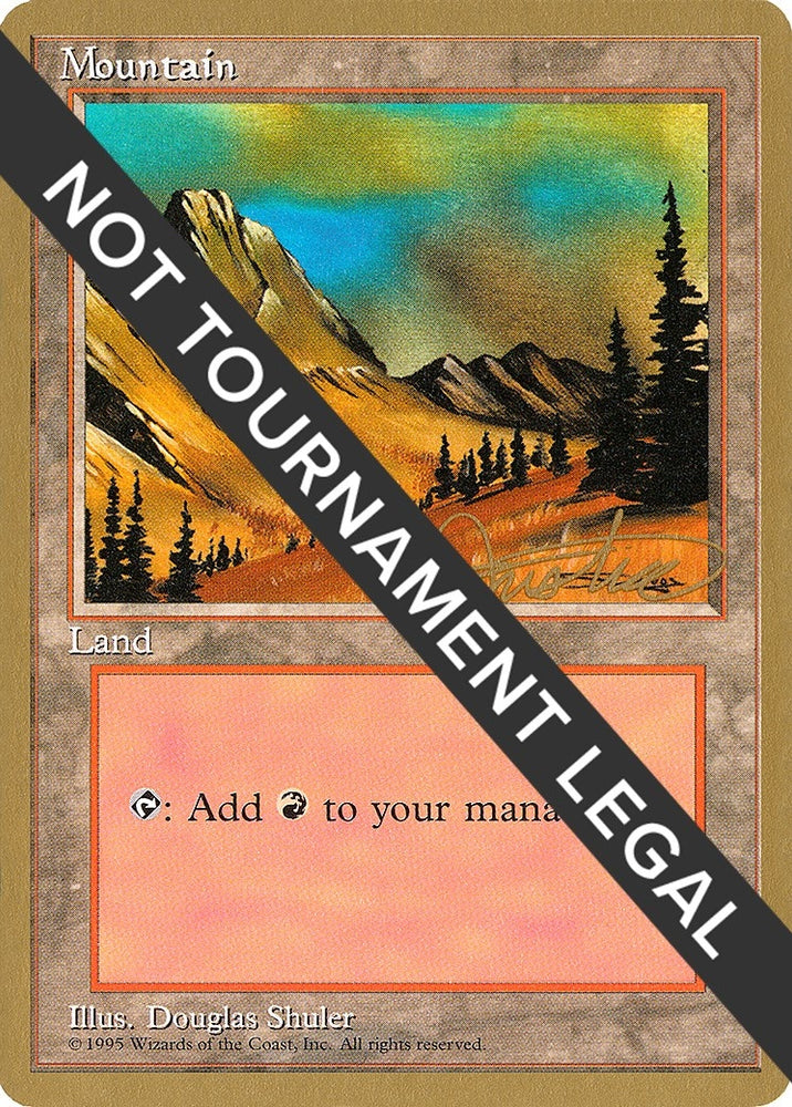 Image for Mountain (C) - 1996 Mark Justice (4ED) [World Championship Decks]