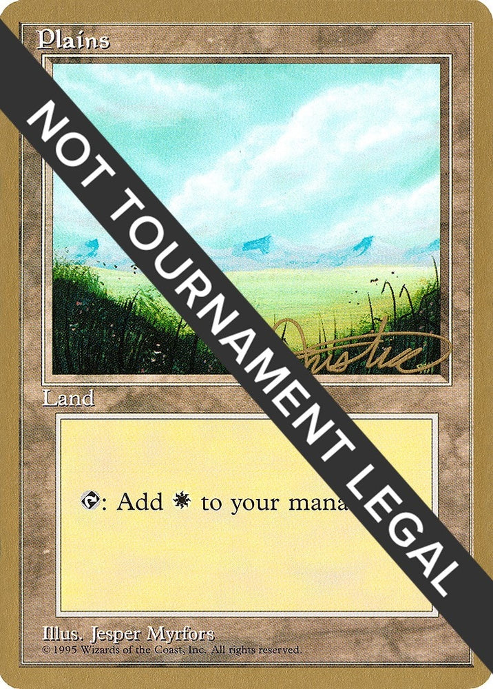 Image for Plains (A) - 1996 Mark Justice (4ED) [World Championship Decks]