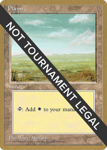 Image for Plains (C) - 1996 Mark Justice (4ED) [World Championship Decks]