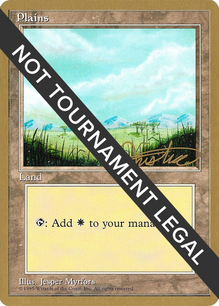Image for Plains (B) - 1996 Mark Justice (4ED) [World Championship Decks]