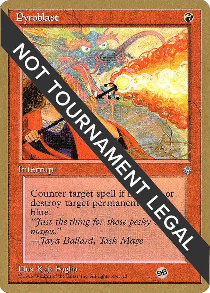 Image for Pyroblast - 1996 Mark Justice (ICE) (SB) [World Championship Decks]