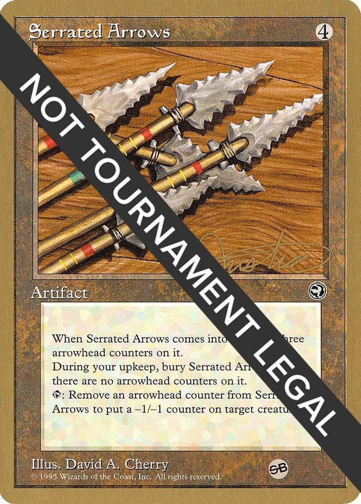 Image for Serrated Arrows - 1996 Mark Justice (HML) (SB) - Magic: The Gathering
