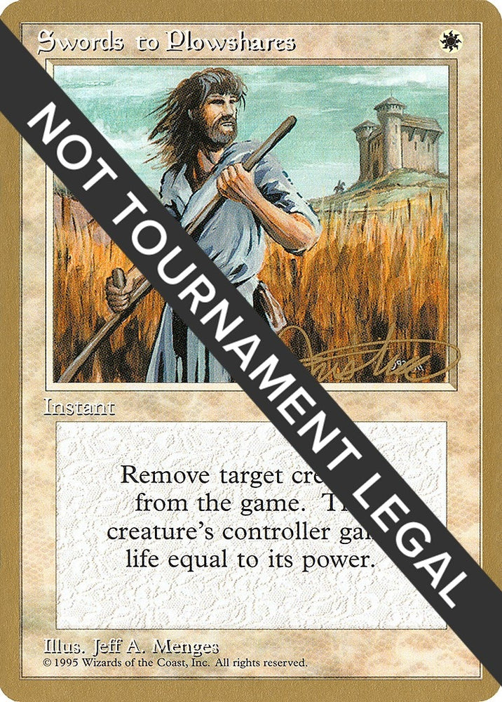 Image for Swords to Plowshares - 1996 Mark Justice (4ED) [World Championship Decks]