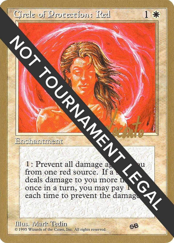 Image for Circle of Protection: Red - 1996 Michael Loconto (4ED) (SB) [World Championship Decks]