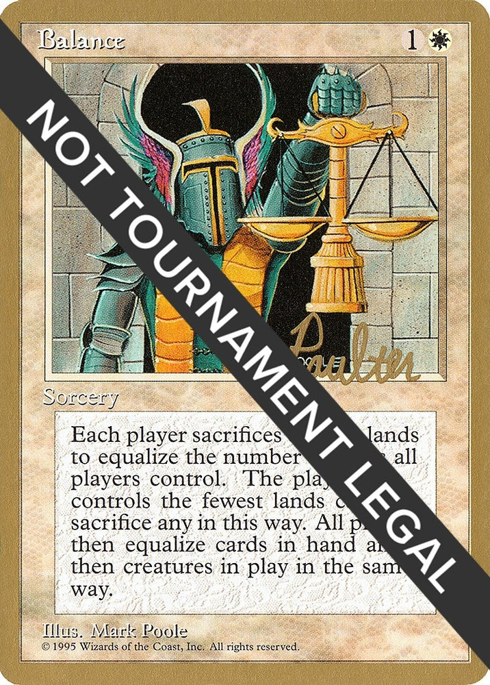 Image for Balance - 1996 Preston Poulter (4ED) [World Championship Decks]