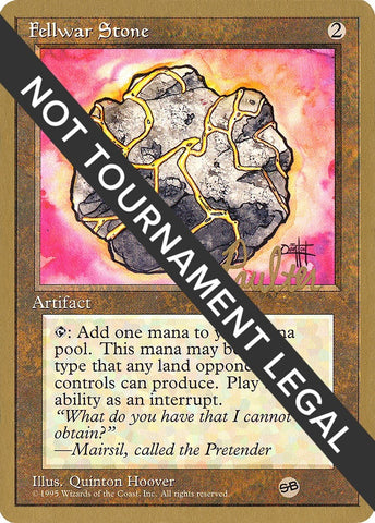 Image for Fellwar Stone - 1996 Preston Poulter (4ED) (SB) [World Championship Decks]