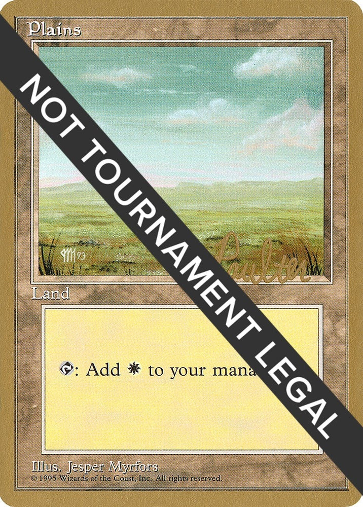 Image for Plains (C) - 1996 Preston Poulter (4ED) [World Championship Decks]