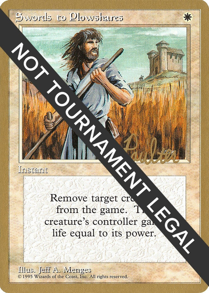 Image for Swords to Plowshares - 1996 Preston Poulter (4ED) [World Championship Decks]