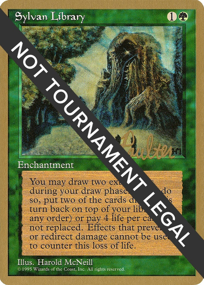 Image for Sylvan Library - 1996 Preston Poulter (4ED) [World Championship Decks]