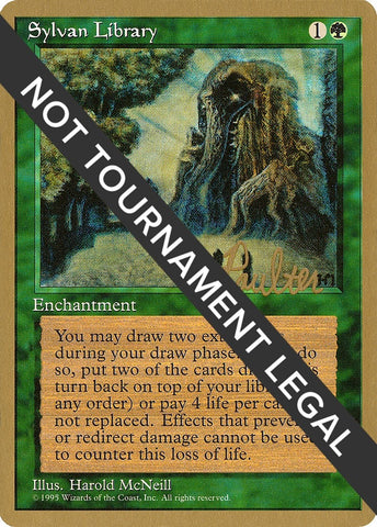 Image for Sylvan Library - 1996 Preston Poulter (4ED) [World Championship Decks]