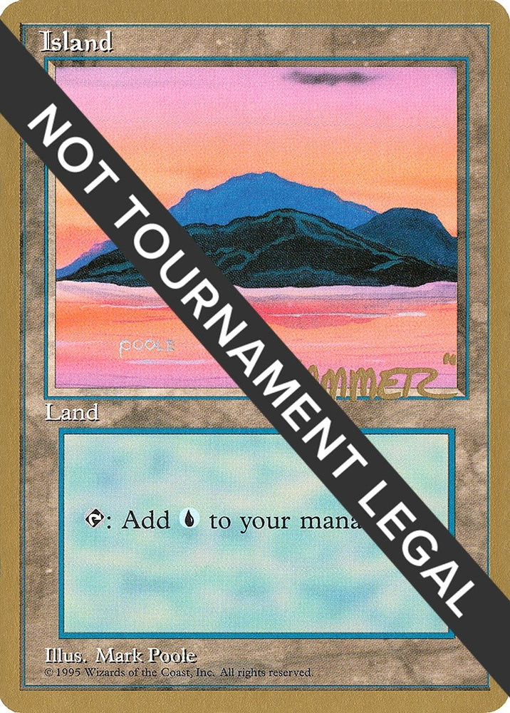 Image for Island (C) - 1996 Shawn "Hammer" Regnier (4ED) [World Championship Decks]