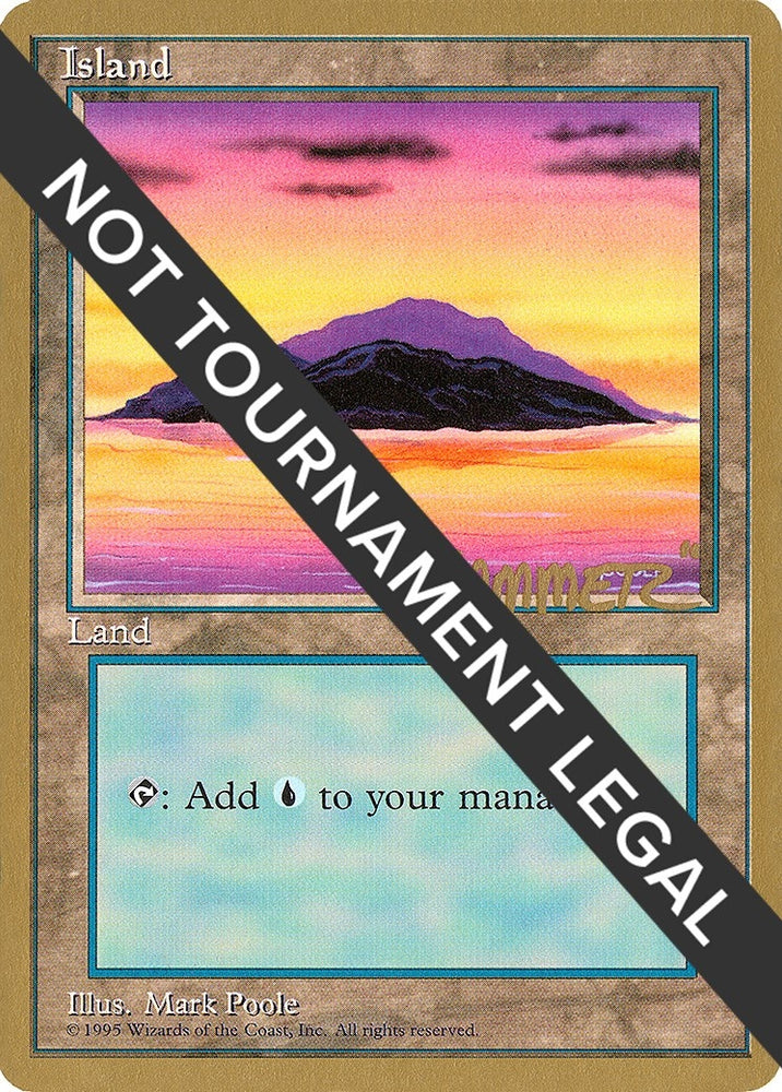 Image for Island (A) - 1996 Shawn "Hammer" Regnier (4ED) [World Championship Decks]
