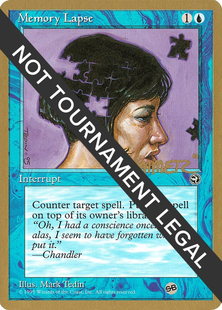 Image for Memory Lapse (Version 2) - 1996 Shawn "Hammer" Regnier (HML) (SB) [World Championship Decks]