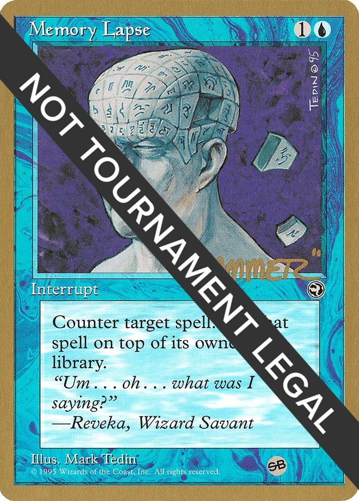Image for Memory Lapse - 1996 Shawn "Hammer" Regnier (HML) (SB) [World Championship Decks]