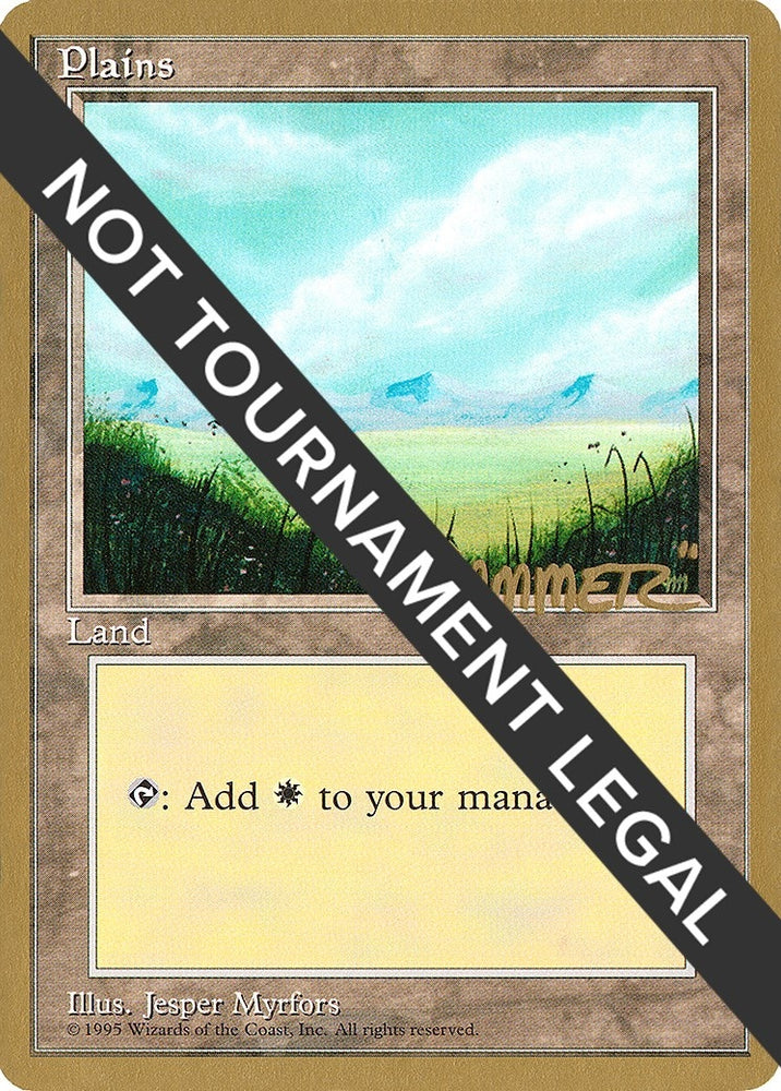 Image for Plains (A) - 1996 Shawn "Hammer" Regnier (4ED) [World Championship Decks]