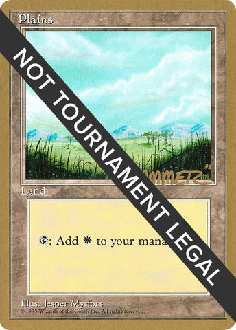 Image for Plains (B) - 1996 Shawn "Hammer" Regnier (4ED) [World Championship Decks]