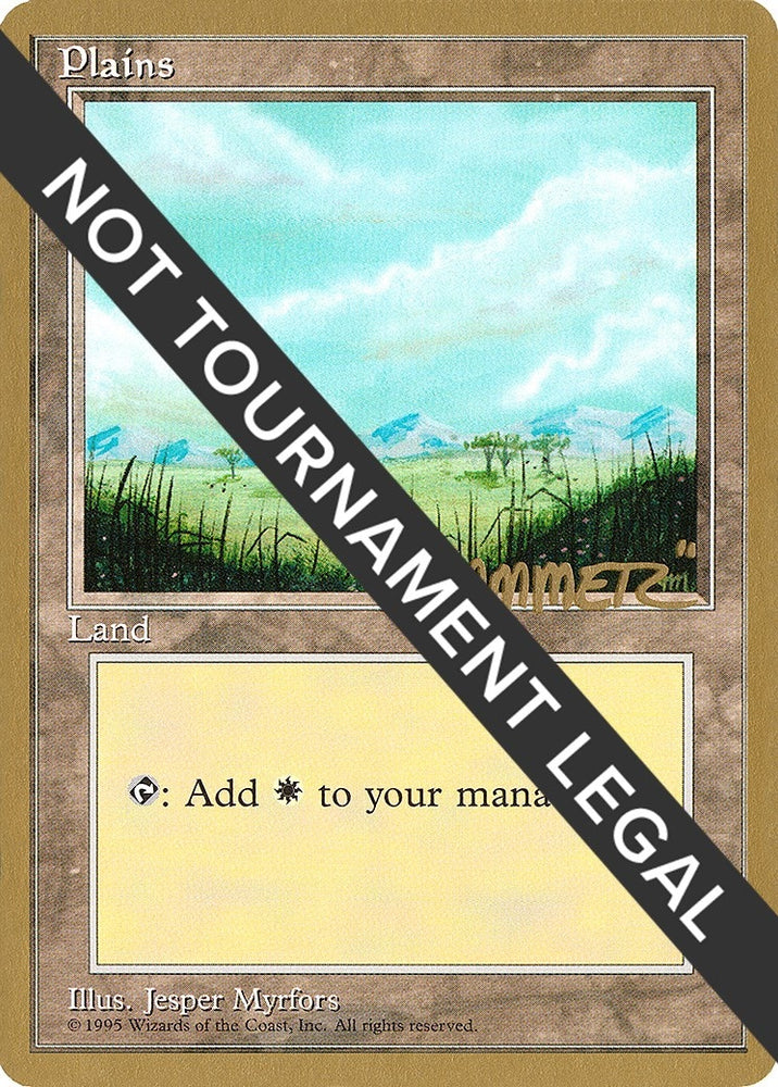 Image for Plains (B) - 1996 Shawn "Hammer" Regnier (4ED) - Magic: The Gathering