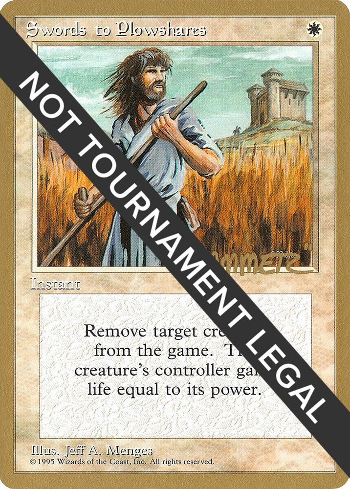 Image for Swords to Plowshares - 1996 Shawn "Hammer" Regnier (4ED) - Magic: The Gathering