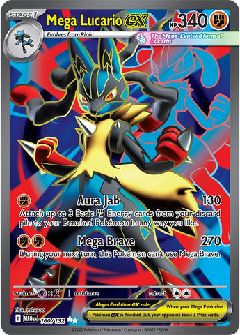 Mega Lucario ex (160/132) (ME01: Mega Evolution)