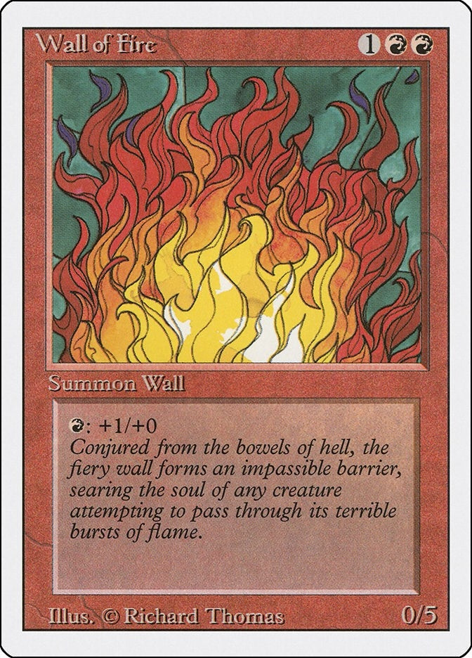 Image for Wall of Fire - Magic: The Gathering