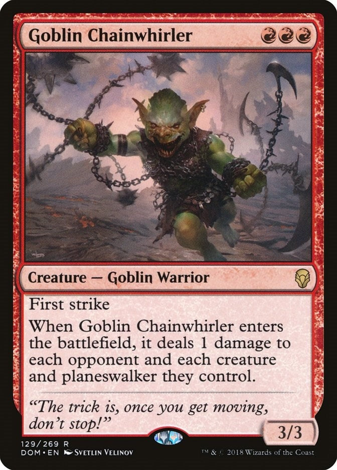 Image for Goblin Chainwhirler (129) [Dominaria]