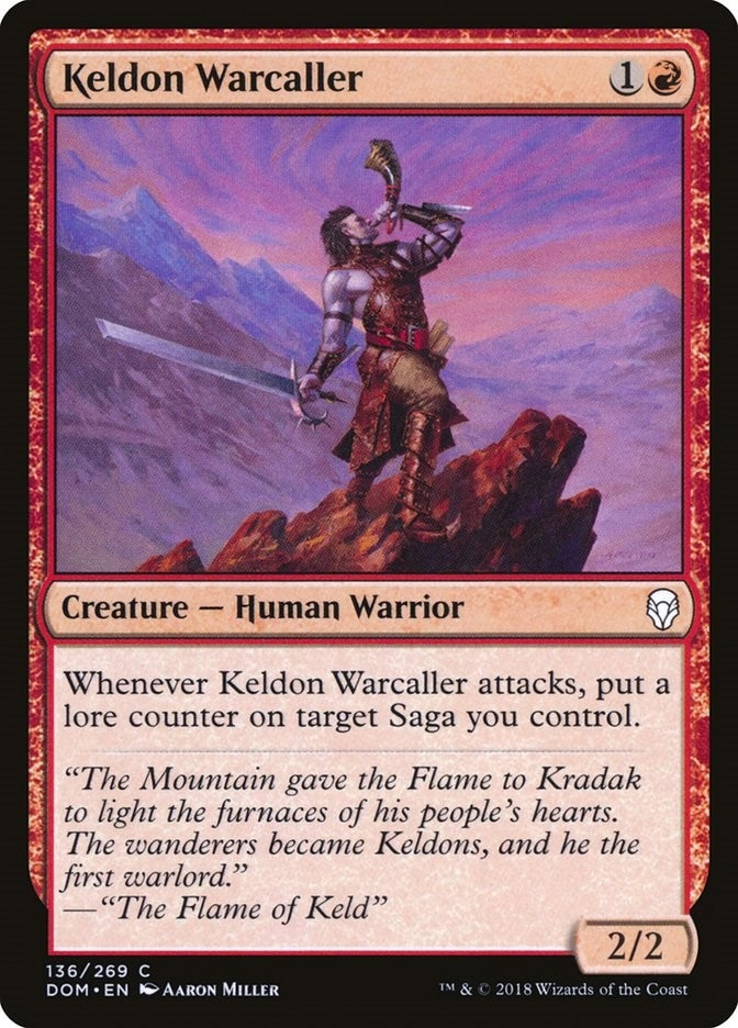 Image for Keldon Warcaller (136) [Dominaria]