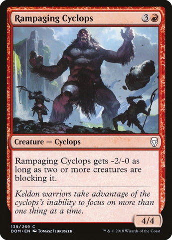 Image for Rampaging Cyclops (139) [Dominaria]