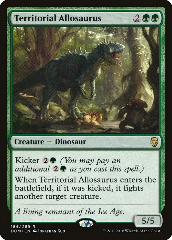 Image for Territorial Allosaurus (184) [Dominaria]