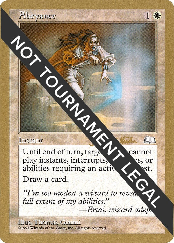 Image for Abeyance - 1997 Janosch Kuhn (WTH) [World Championship Decks]