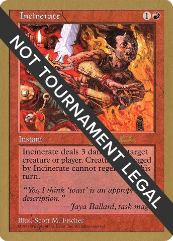Image for Incinerate - 1997 Janosch Kuhn (5ED) [World Championship Decks]
