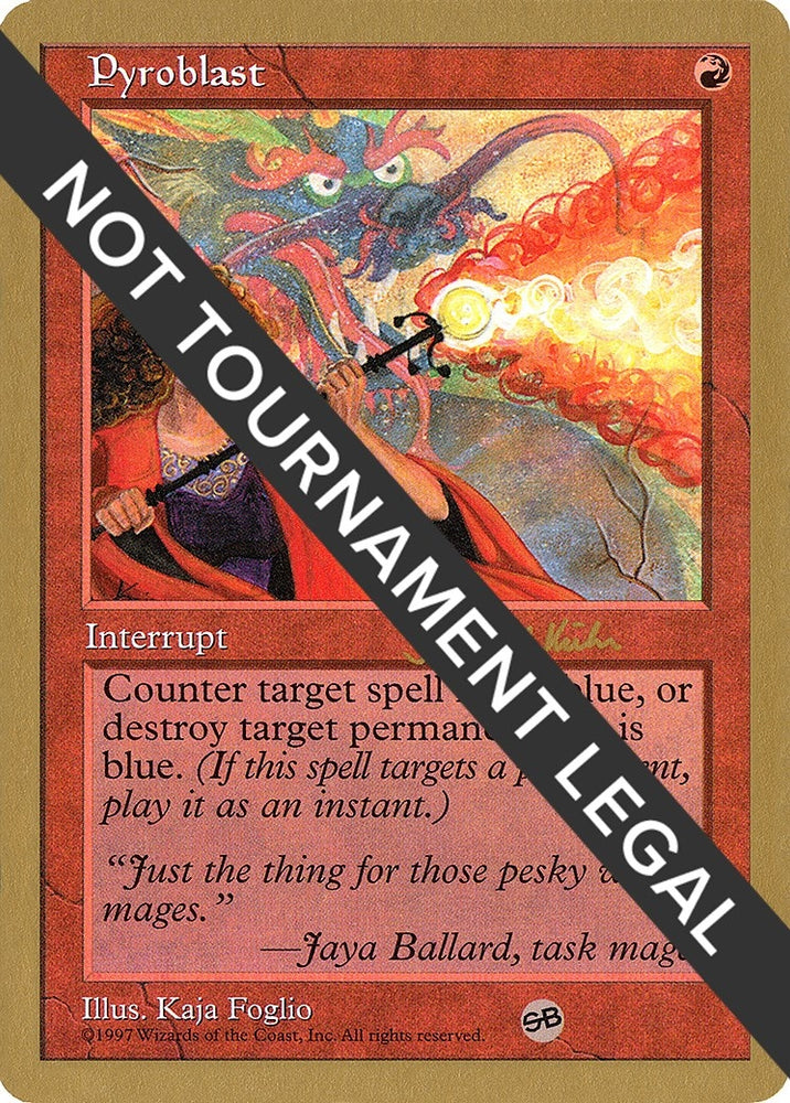 Image for Pyroblast - 1997 Janosch Kuhn (5ED) (SB) [World Championship Decks]