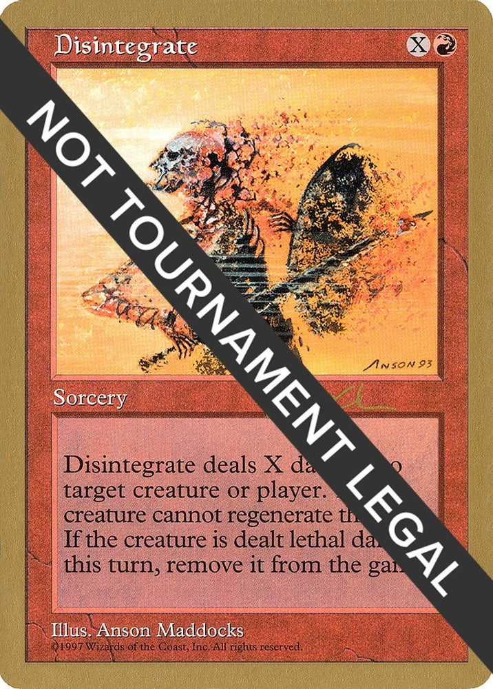 Image for Disintegrate - 1997 Paul McCabe (5ED) [World Championship Decks]