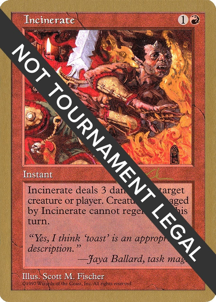 Image for Incinerate - 1997 Paul McCabe (5ED) [World Championship Decks]