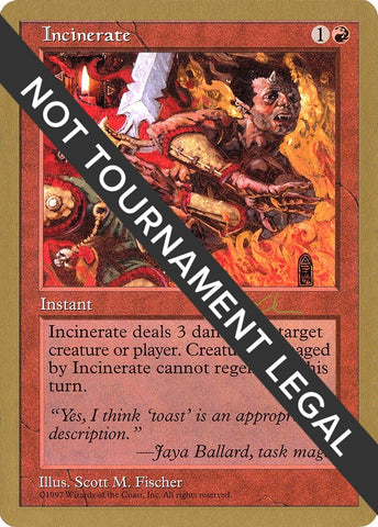 Image for Incinerate - 1997 Paul McCabe (5ED) [World Championship Decks]