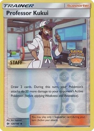 Image for Professor Kukui - 128/149 (Regional Championships) [Staff] (128/149) - Pokemon