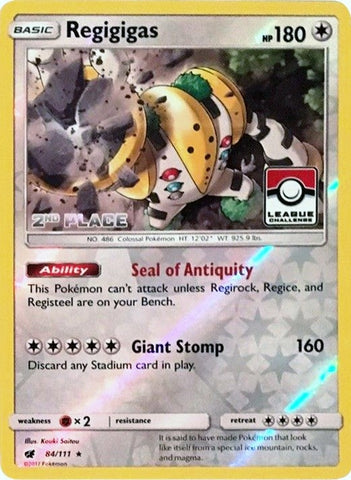 Image for Regigigas - 84/111 (League Challenge) [2nd Place] (084/111) - Pokemon